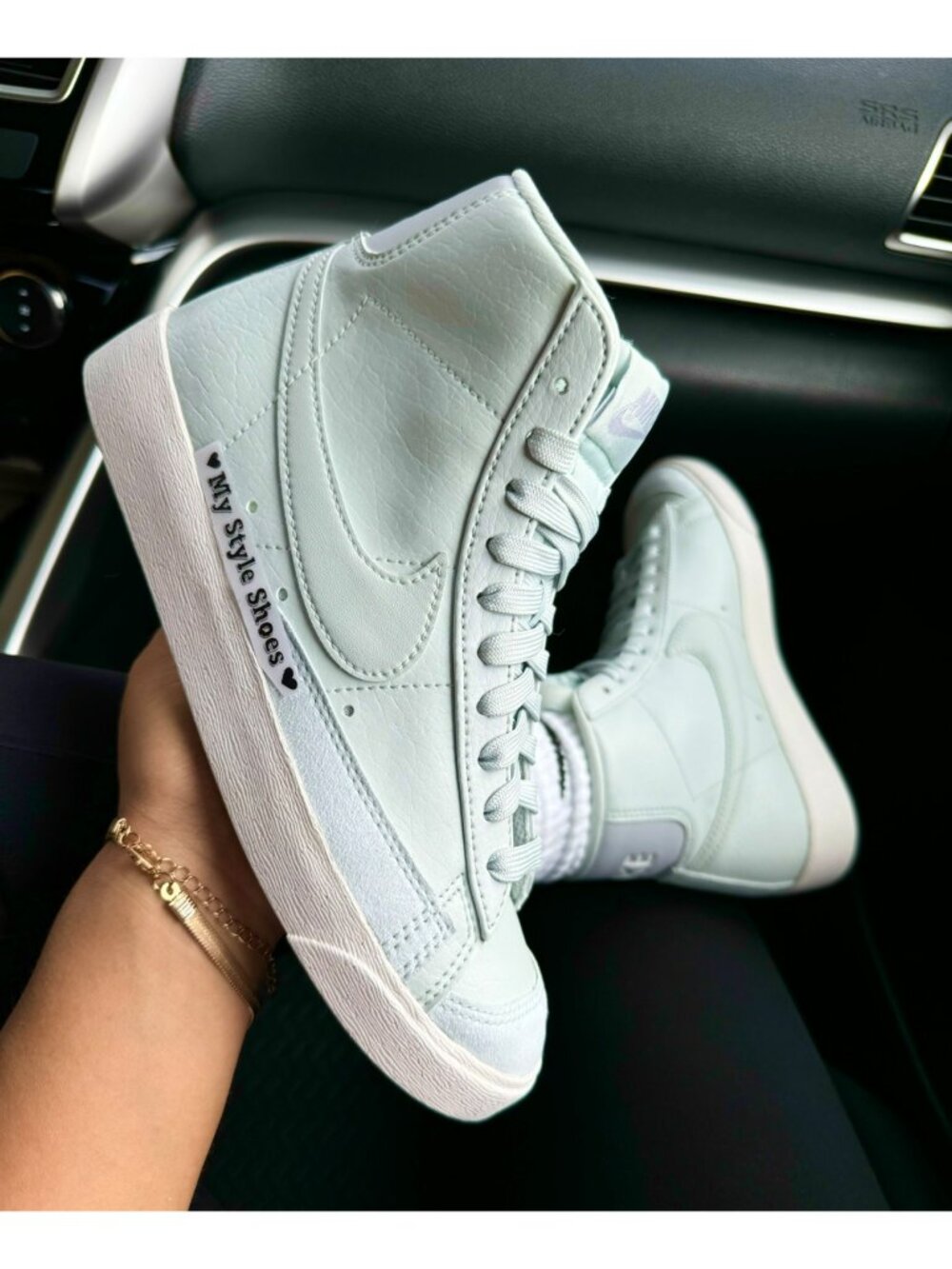 ✨ E38 SIZE 6 WOMEN'S NIKE BLAZER MID 77 NEXT NATURE LIGHT SILVER  DQ4124 001